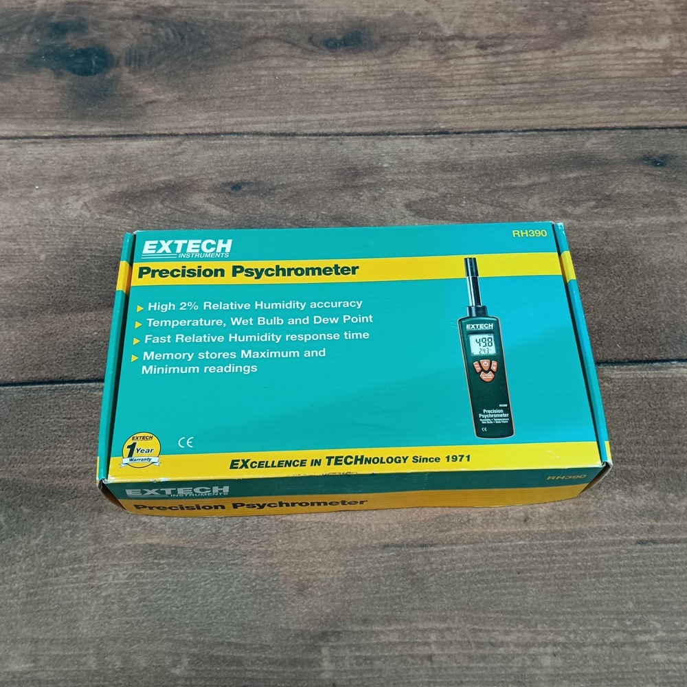 Extech RH390 Precision Psychrometer Digital Humidity Temperature Meter